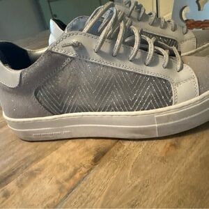 P448 Silver and Gray Sneakers